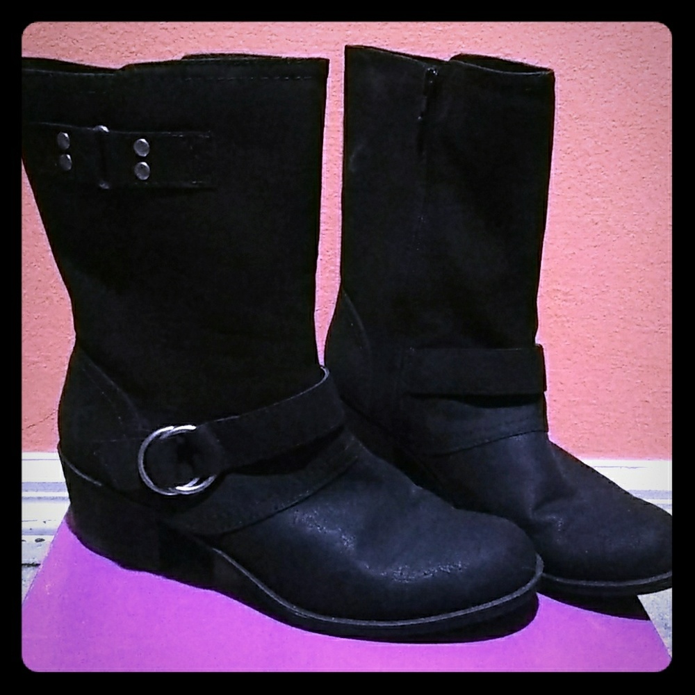 Black Rampage Tadeo Mid-Calf Leather Boots
